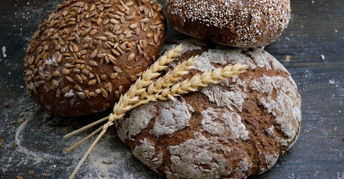 bread on a table